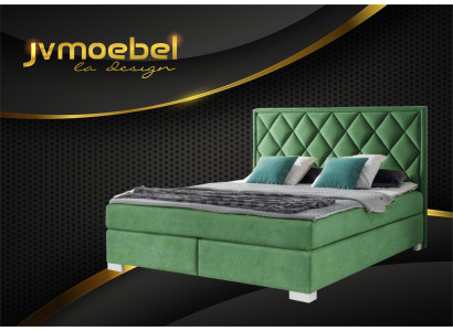 Testo del letto in tessuto Design della camera da letto Mobili moderni di lusso Letti 180x200 velluto giallo nuovo
